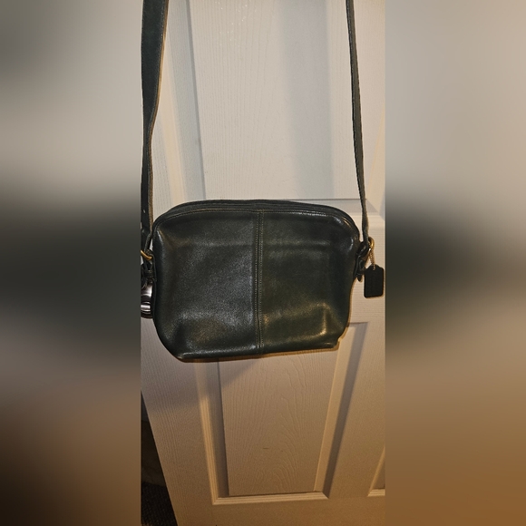 Vintage Forest Green Coach Shoulder Bag Rare!!! #0437-359